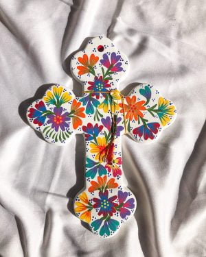 Floral mexican cross