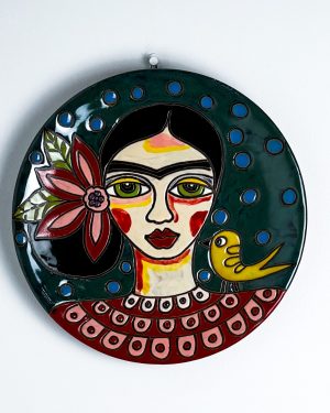 Frida Kahlo Ceramic Plate